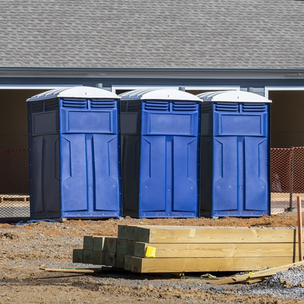 what is the expected delivery and pickup timeframe for the portable restrooms in Norwood